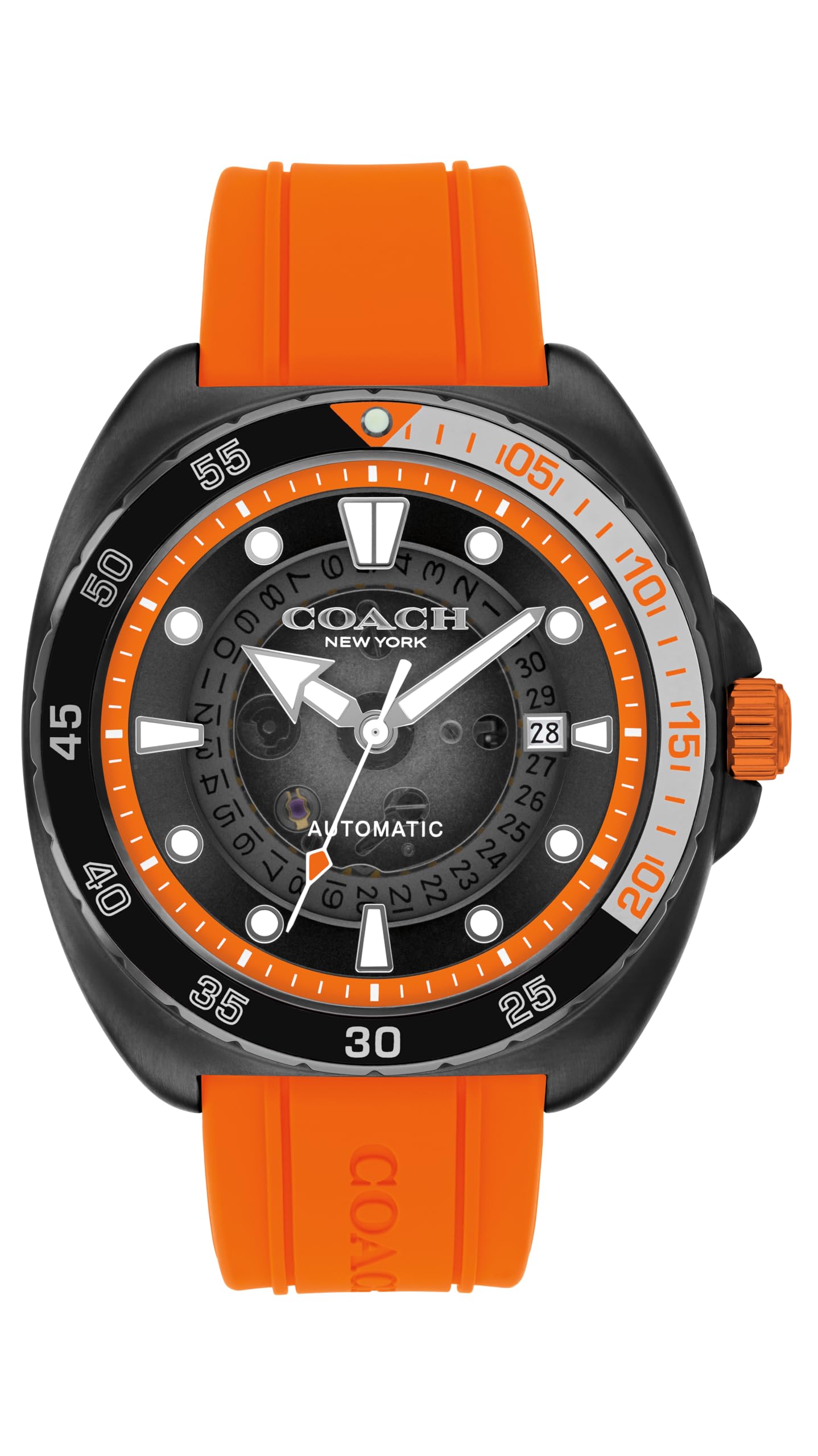 

Coach CHARTER Officially Imported Men s Watch, Orange, 14602716,