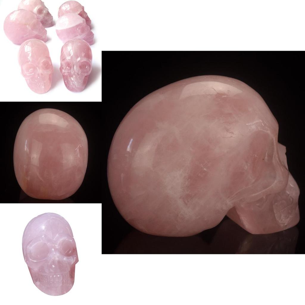 Modern Pink Skull Sculpture Handmade Art Piece For Display Collection Gift Giving