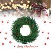 New Soft Touch Realistic Christmas Wreath With Pinecones Red Berries And Norfolk Pine Needles