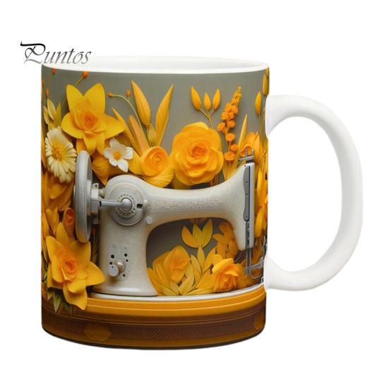 Personalized Accent Mug Crochet Ceramic Coffee Cup Yarn Hooks And Tools Design Knitting Mom Gift for Crocheting Moms Grandma Wife Daughter