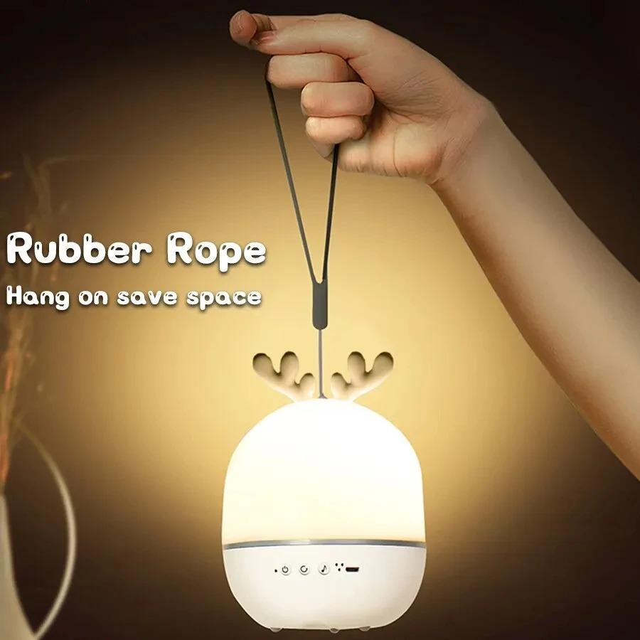 Roterende Muziek Projector Nachtlampje Bt Speaker Baby Lamp Led Nachtlampjes Sterren Projector Nachtkastje Lamp Voor Kinderen Sl
