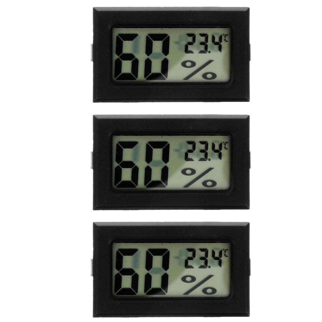 3pcs Mini Thermometer Hygrometer Digital Display Humidity Meters Indoor Thermometers Temperature Indoor Office Digital Humidity