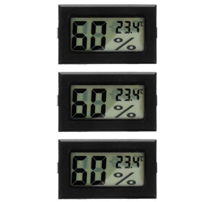3pcs Mini Thermometer Hygrometer Digital Display Humidity Meters Indoor Thermometers Temperature Indoor Office Digital Humidity