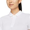 Polo Shirts Women's White Polo Collar Moderate Straight Fit DH2310-100