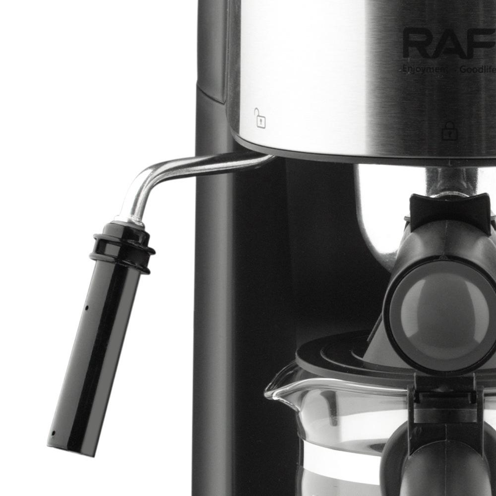Compact Semi-Automatic Italian Coffee Machine with Milk Frother