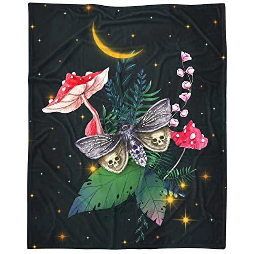Cartoon Mushroom Blanket Sofa Bedroom Flannel Blanket Portable Lunch Break Blanket