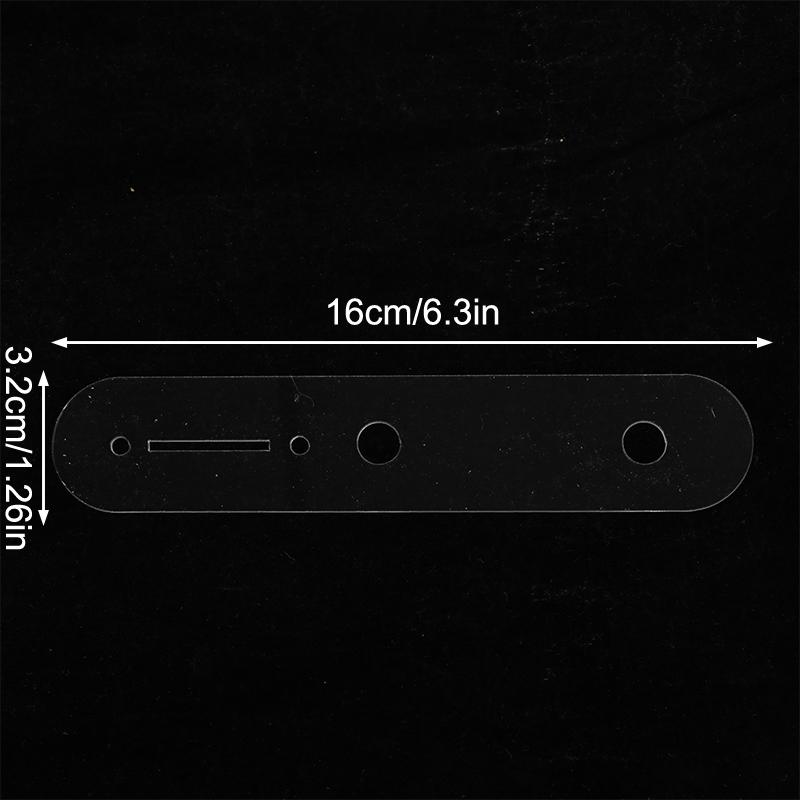 1 Piece Acrylic Wiring Harnesses Template Display Plate For St/Lp/Tl/Jazz Electric Guitar Bass