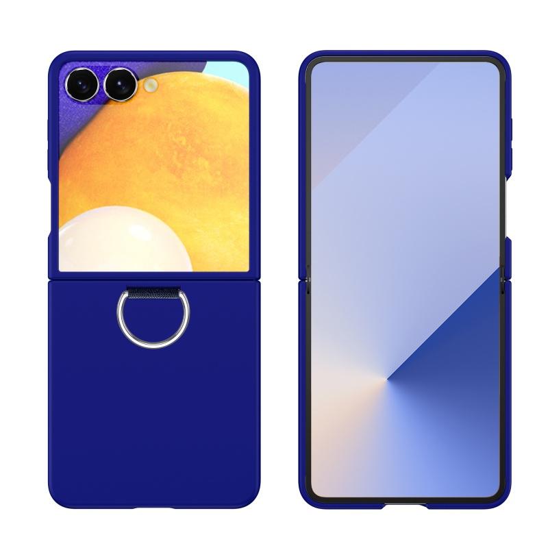 Für Samsung Z Flip 7 Ringhalter Hülle Bonbonfarbe Schlank Matt PC Handyhülle für Samsung Galaxy Z Flip 7 6 4 3 Z Flip7 Z Flip6