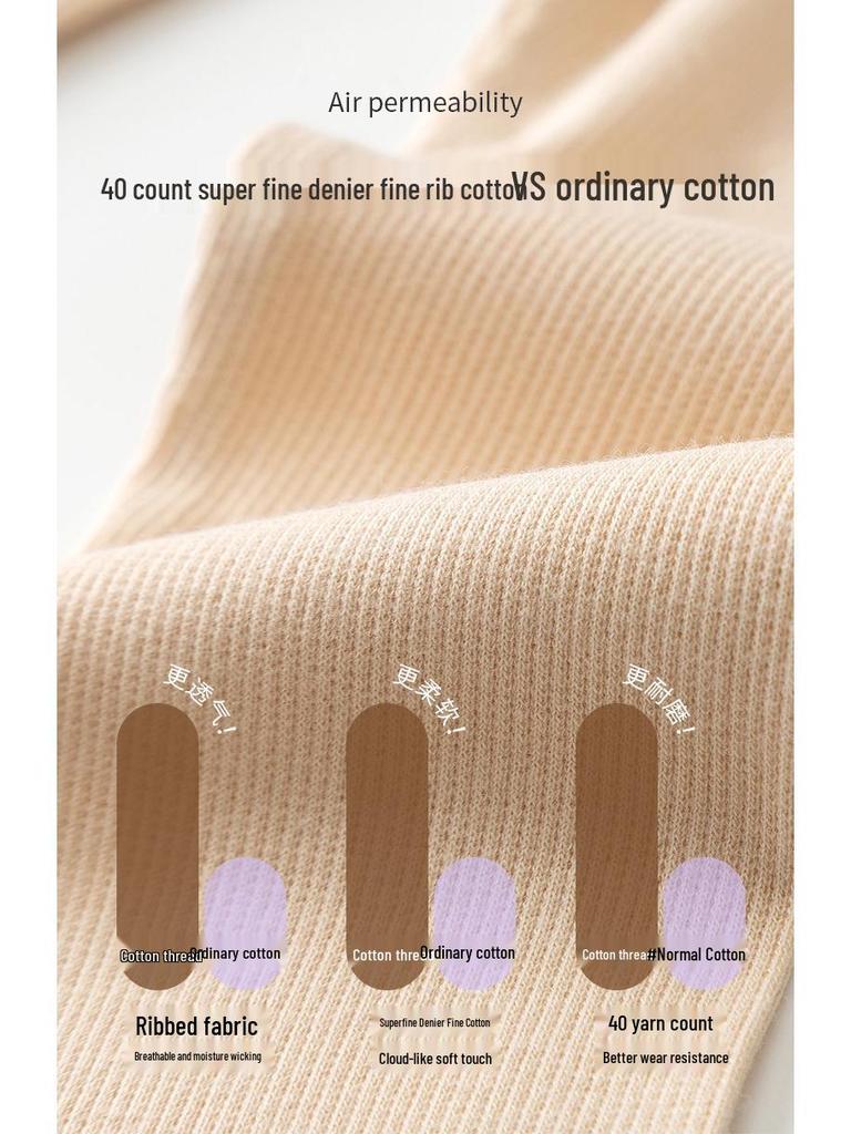 Girls' Elastic Thin Leggings for Spring and Autumn Wear