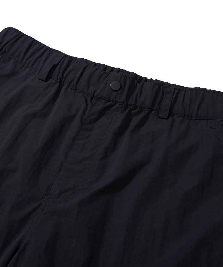 Kallapataleu Nylon Banding Cargo Pocket Bermuda Shorts - Black
