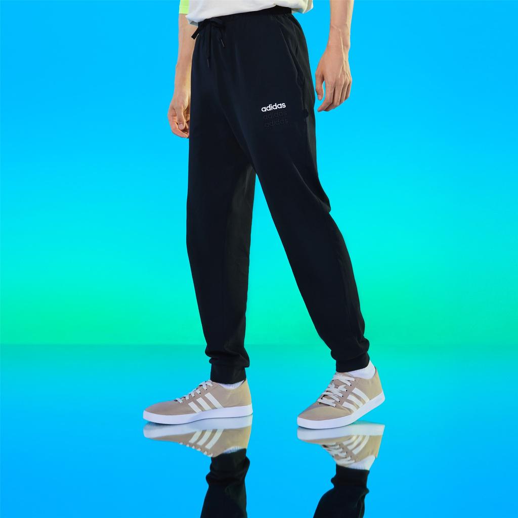 Adidas Neo Bs Tp Track Running Knit Joggers Men Bottoms Black H59449