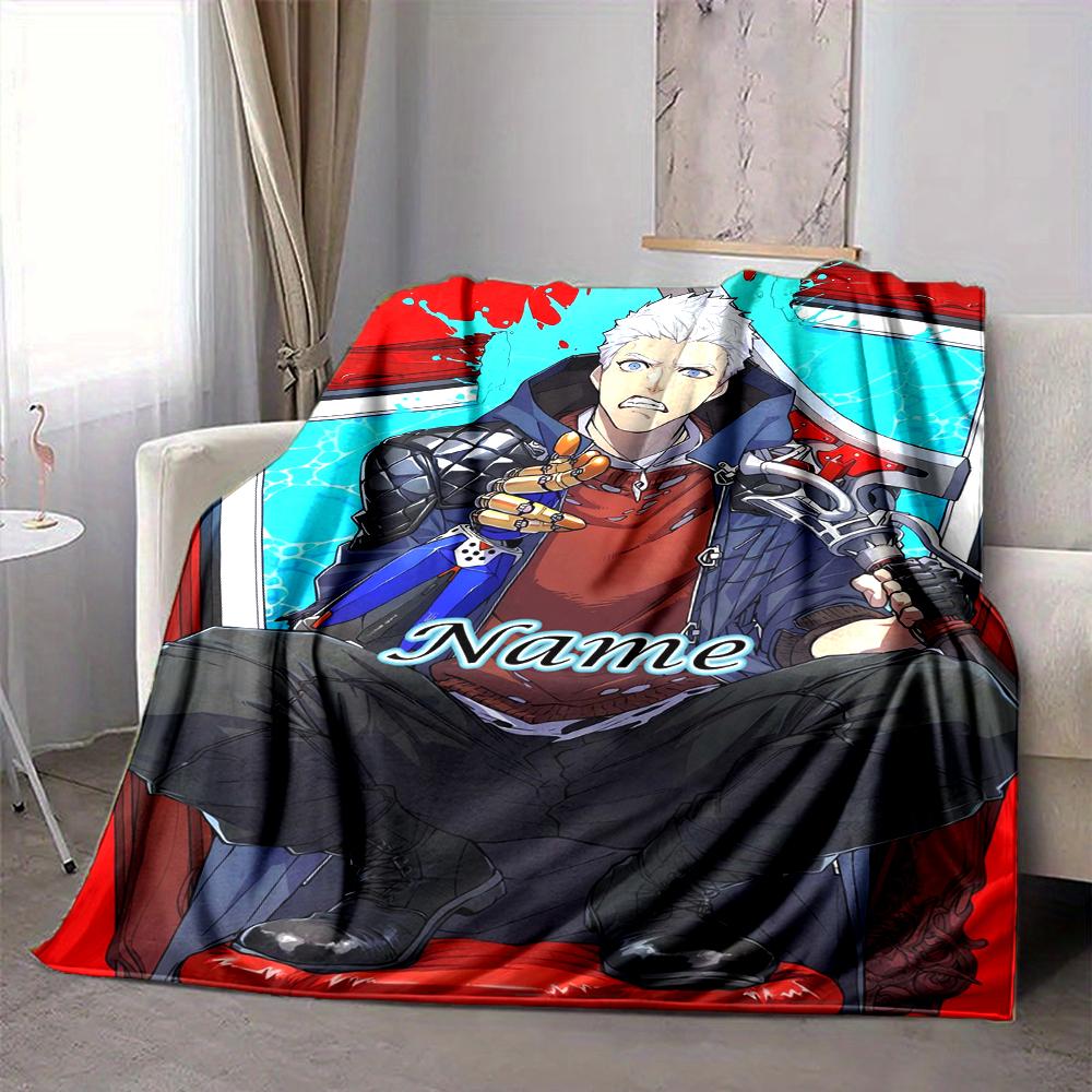 Custom 1pc Devil May Cry: Netflix Series Blanket, Soft And Comfortable Blanket, Casual Warm, Camping Travel Blanket, Birthday Gift Q91230