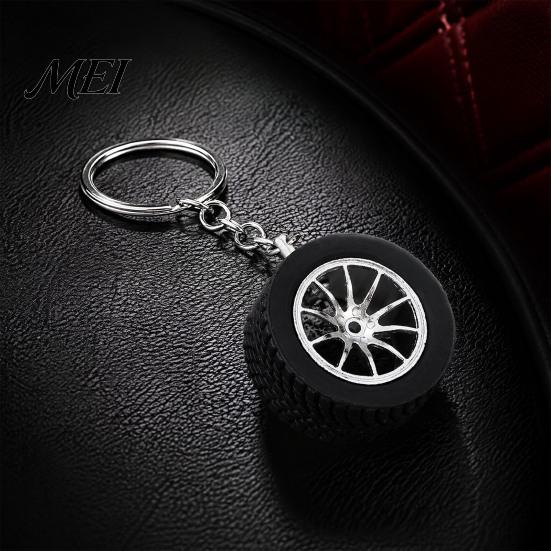 Wheel Keychain Car for Backpacks, Key Ring Holder, Bag Pendant Handbag Decorative Accessory, Gift Enthusiasts Portable Holder