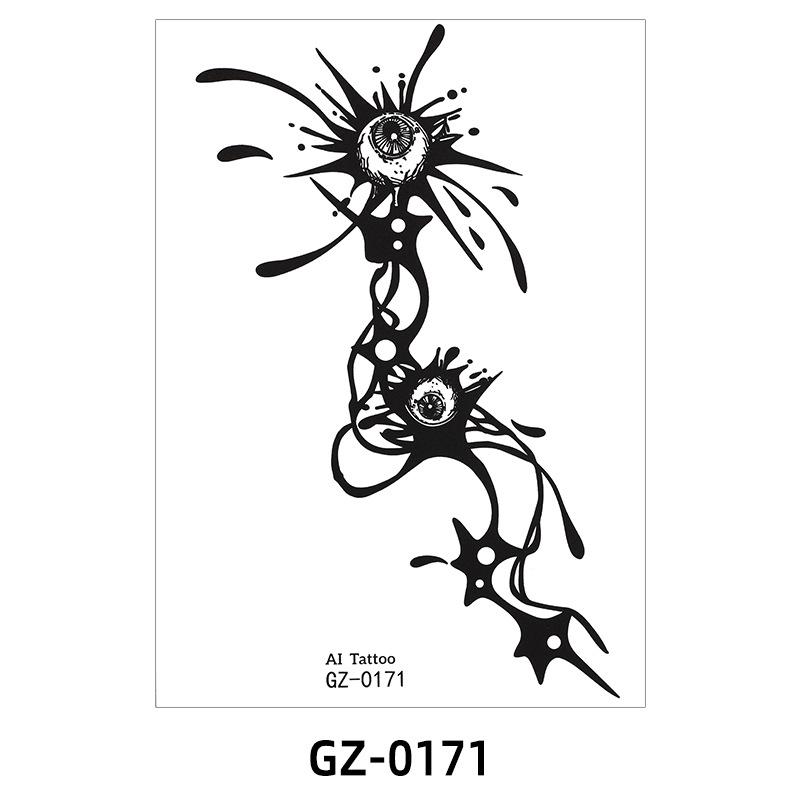 Herbal Tattoo Sticker Waterproof Flower Arm Simulation Tattoo Juice Tattoo Sticker Tattoo