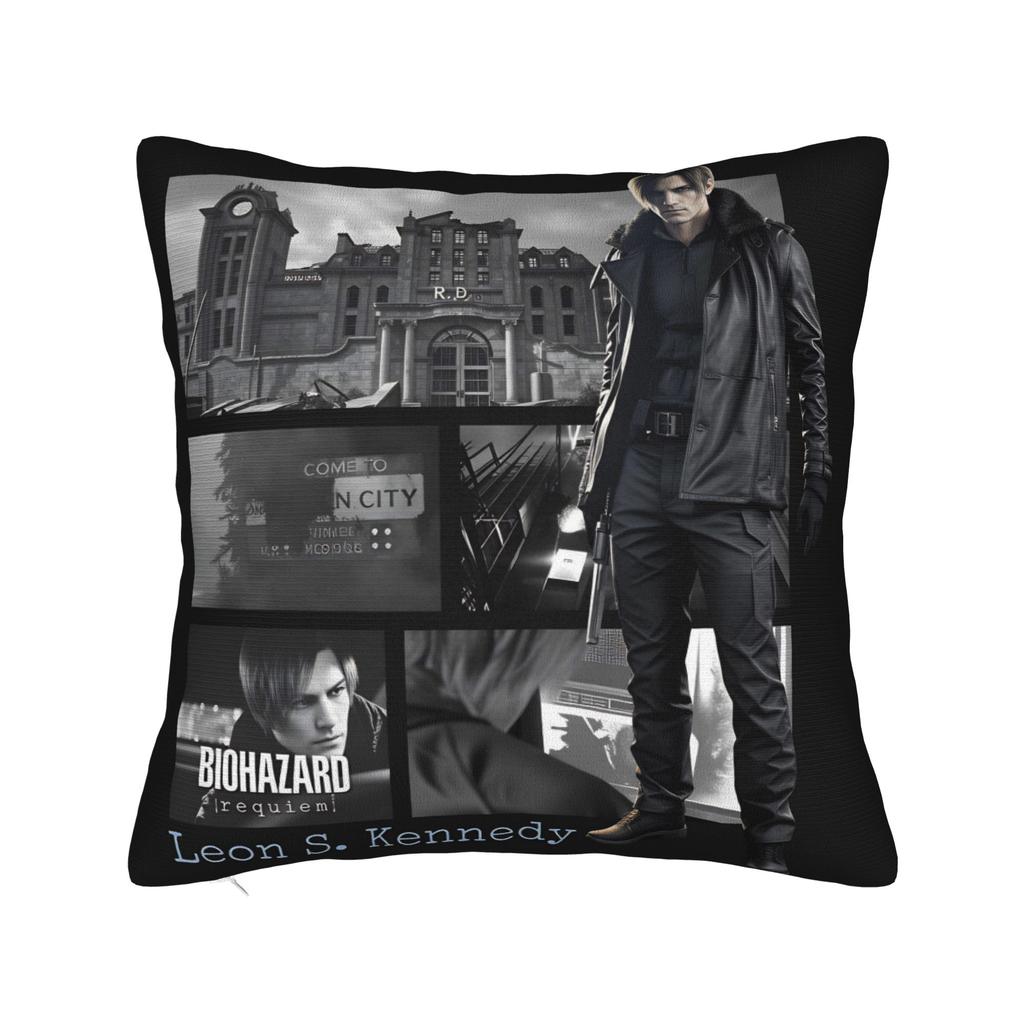 Leon Kennedy Pillow Case Graphic Pillow Cover For Sofa Home Decoration Novelty Pillowcases