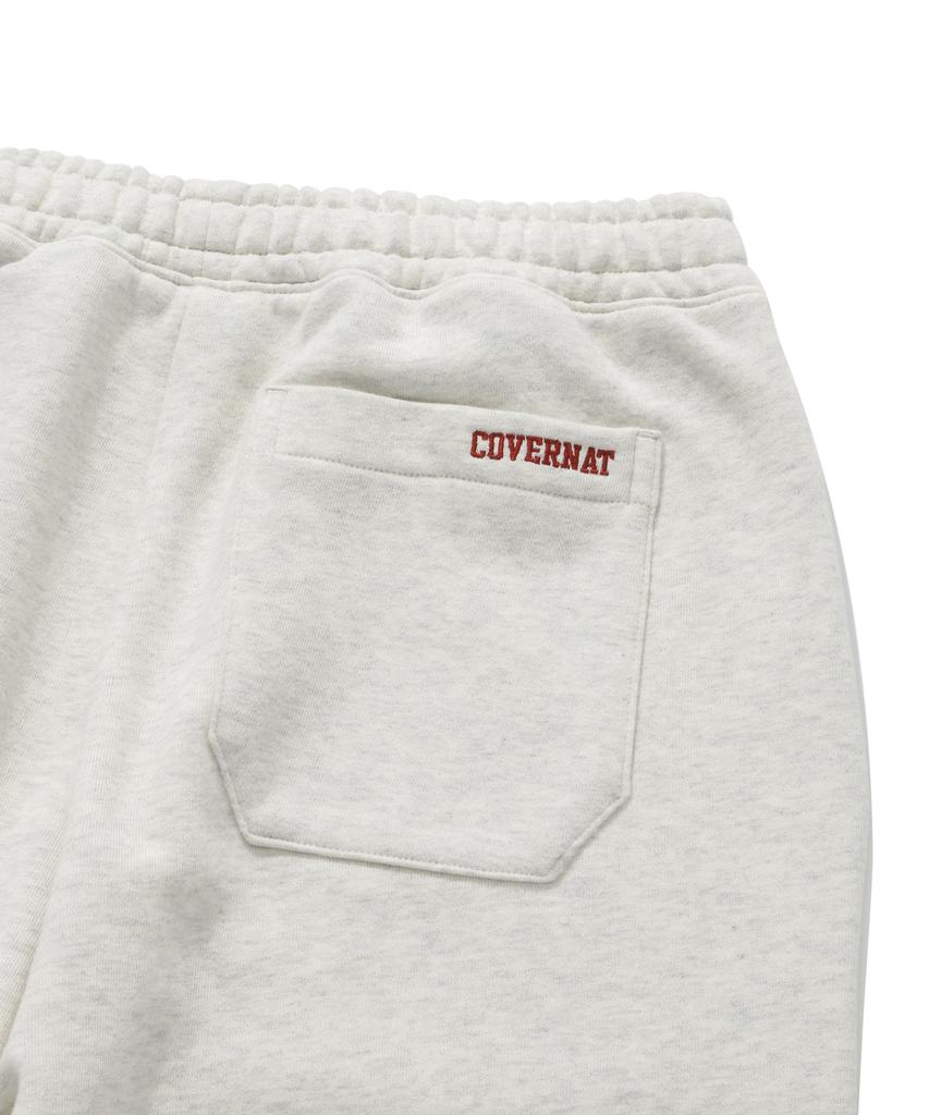 COVERNAT C Logo Sweat Wide Jogger Pants Oatmeal