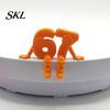One-piece Integrated Molding Figure 3D Printed Movable Joint Number 6 & 7 Figurine Ornaments, Desktop Art Sculpture, Decorative Ornament Digit Statue,