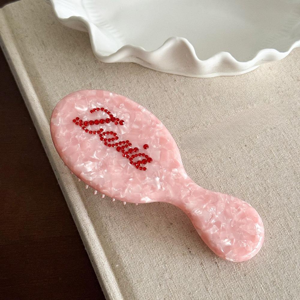 Scalp Massage Airbag Comb Rhinestones Hair Styling Tool Sweet Acetate Air Cushion Comb Hair Care