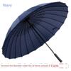 24-Rib Waterproof Umbrella with Curved Handle, Straight Pole, Impact-Resistant Fabric, Safety Umbrella, Automatic Promotional Umbrella, Rainbow