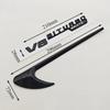2pcs 3D ABS Vent Fender Trim Emblem Blade V8 BITURBO 4MATIC Logo Car Sticker Fender Badge For Mercedes Benz E300 E400 E53S E63S