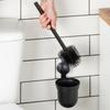 Silicone Toilet Brush for Bathroom, Wall-Mounted, Suction Cup