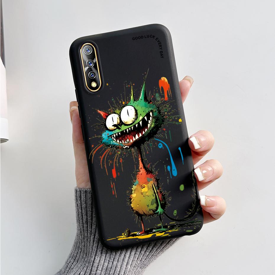 For vivo S1 Case 1907 V1913A Phone Cover Cute Rabbit Panda Shockproof Bumper For Vivo V17 Neo Fundas For Vivo Z5 IQ00 855 Coque