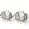 1Pc Outdoor Gray Plastic Portable Bag Small Bird Takeaway Bird Cage for Small Birds Pigeons Lizards Travel Takeaway