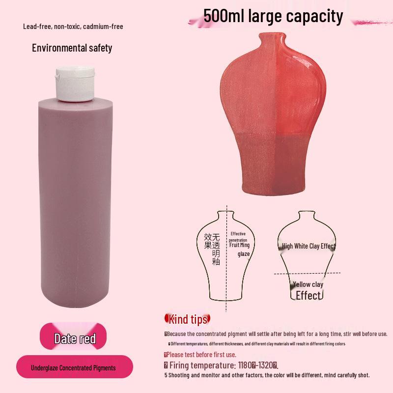 Konzentrierte wasserbasierte Keramik-Unterglasurpigmente für DIY- & Studentenprojekte