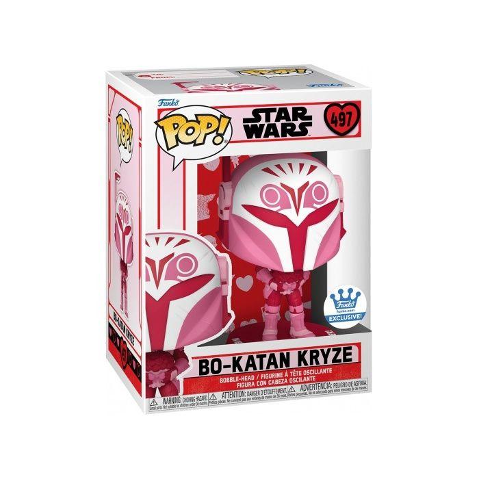 Figurine pop! bo katan 9 cm - funko - star wars valentines - blanc