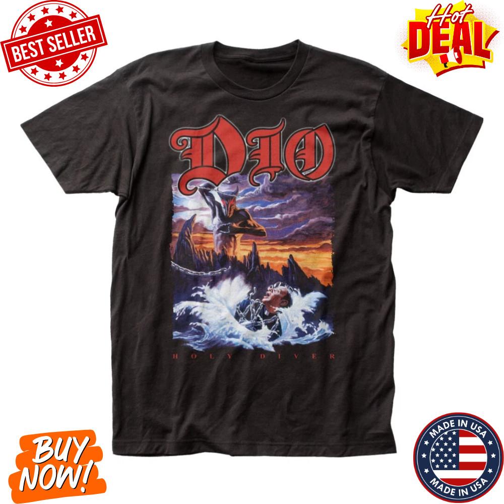 Fan Made Dio Holy Diver Men’s T-Shirt – Classic Rock & Roll Music Band Tee S-5XL Unisex T-Shirt