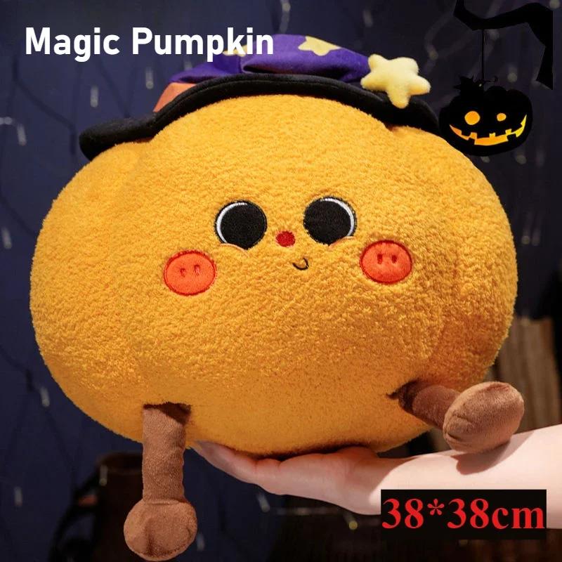 Halloween Pumpkin Doll Ghost Pillow, Quirky Plush Headboard Pillow, Office Nap Pillow, Sofa Ornament Photo Prop
