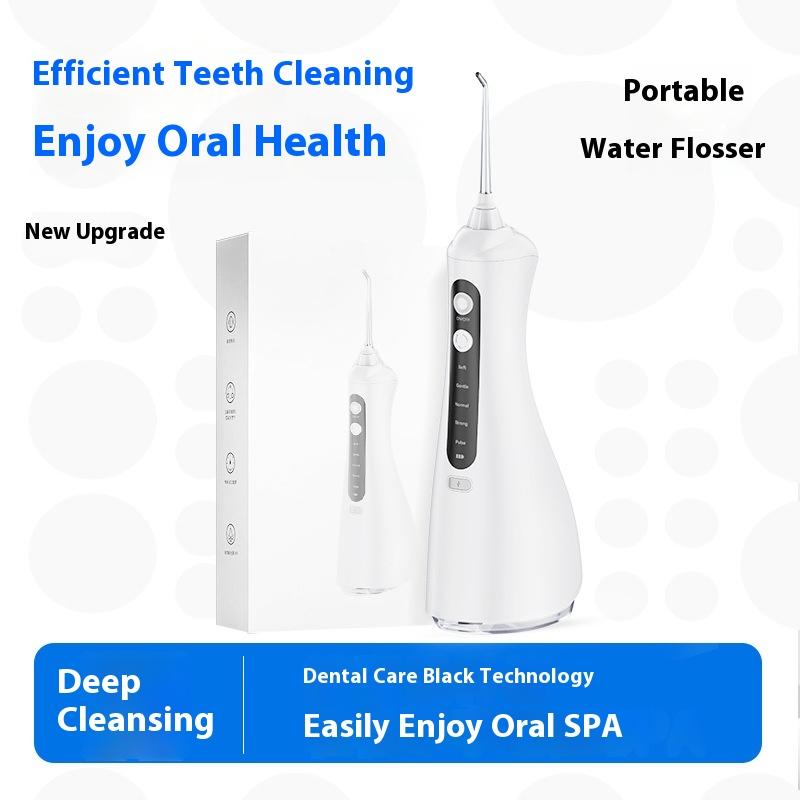 New Ultrasonic Dental Flusher Portable Intelligent Electric High Frequency Pulse Cleaning Calculus Oral Dental Cleaner