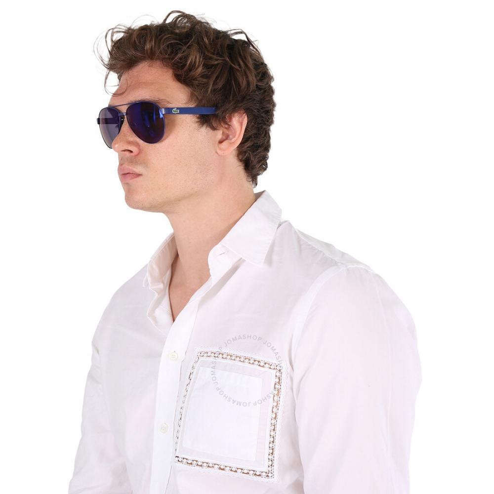 Lacoste Purple Pilot Unisex Sunglasses L185s 424 60