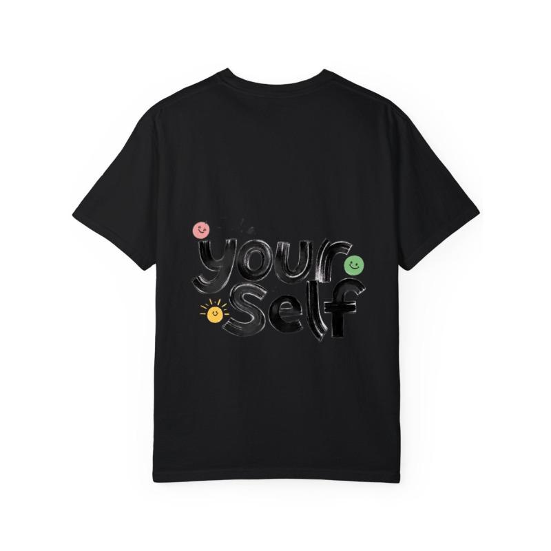 T-Shirt mit Rundhalsausschnitt Weiß Selbst mit Smiley-Gesichtern und Sonnendruck Freizeitkleidung für den täglichen Gebrauch