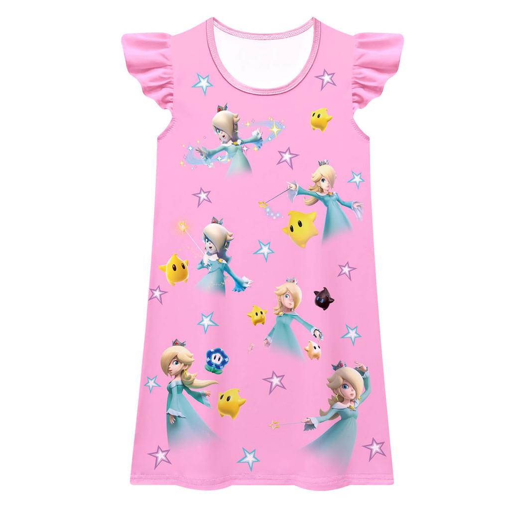 83070 Kids Girls Princess Rosalina Printed Summer Dress