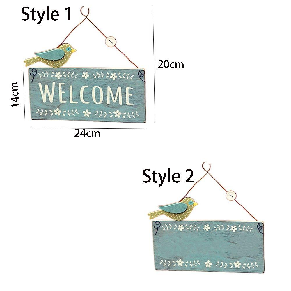 Wooden Wall Hanging Retro Wall Decoration Pendant European Style Doorplate Decoration Hanging  Shop