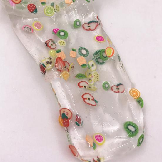 Transparent Sliced Fruit Salad Slime Magic Mud Putty Stress Relief Sludge Toy