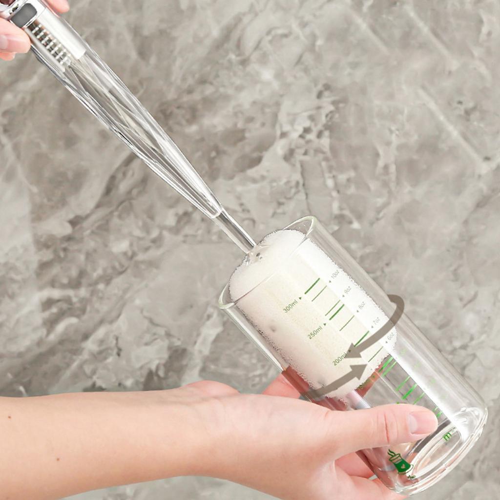Cup Brush Long Handle Deep Cleaning Multifunctional Bottle Cleaner Brush for Tea Pot Wine Glass