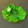 Countrysides Floating Leaf Frogs Decorations Green Outdoor Floating Ornaments House Swimming Pool Pond Decorations