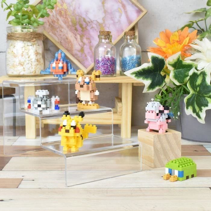 Coffret de 6 figurines en briques - BANDAI - NANOBLOCK - Pack Pokémon type Électrique