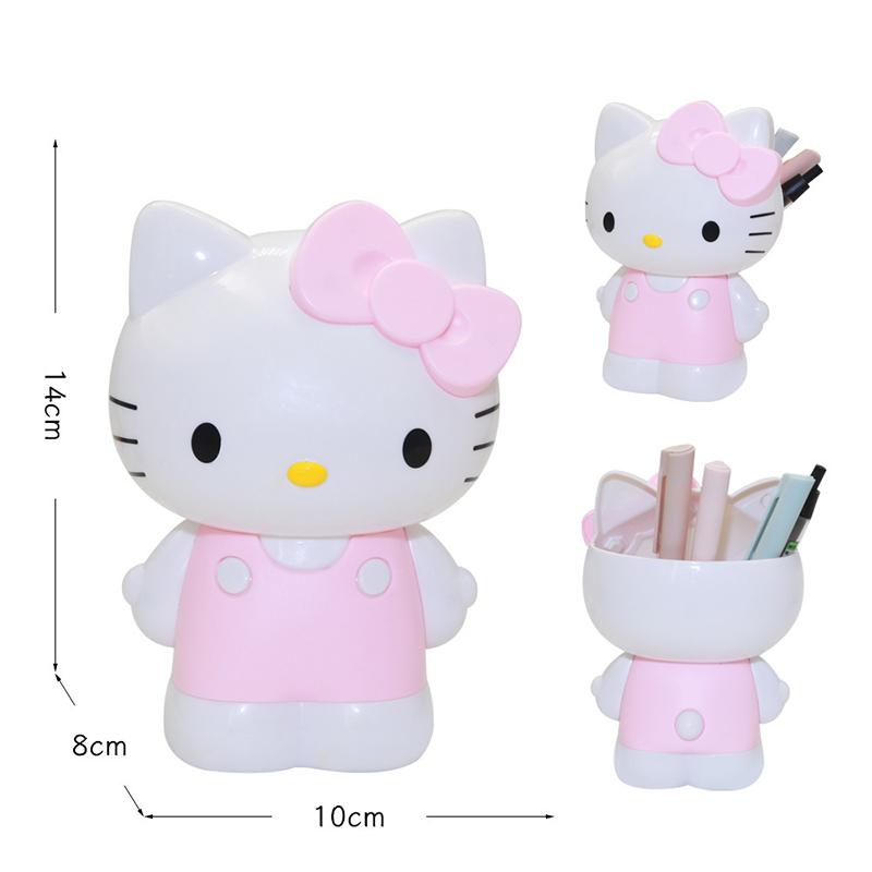  Pen Holder Creative Cartoon Anime  Pen Box Desktop Storage Pen Bag Makeup Brush Storage Container Student Box