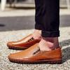 Fashion New Men Loafers Soft Moccasins Fashion Soft Spring Autumn Leather Shoes All-match Men Warm Flats Walking Shoes Large Size 50