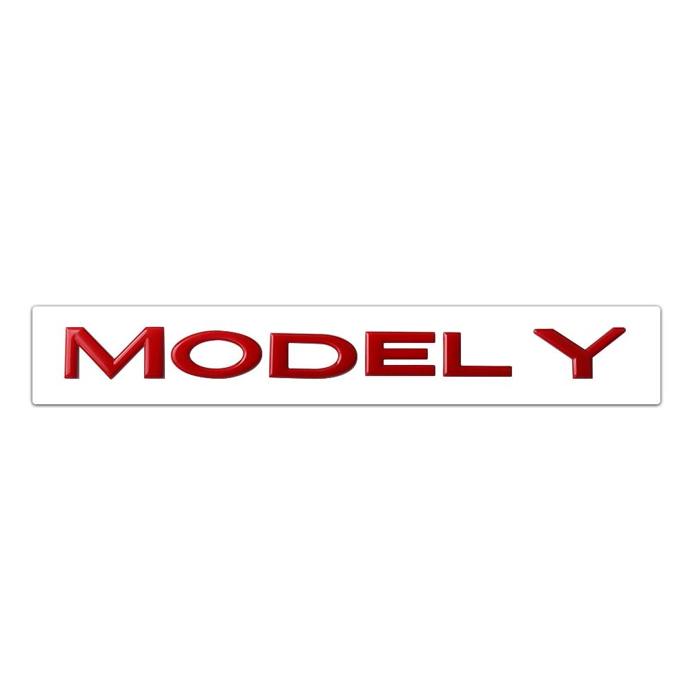 Car Sticker 2025 Hot 1pcs Car Original ABS Letter Logo Rear Tailgate Trunk Emblem Stickers Accessories For Tesla MODEL 3 MODEL Y