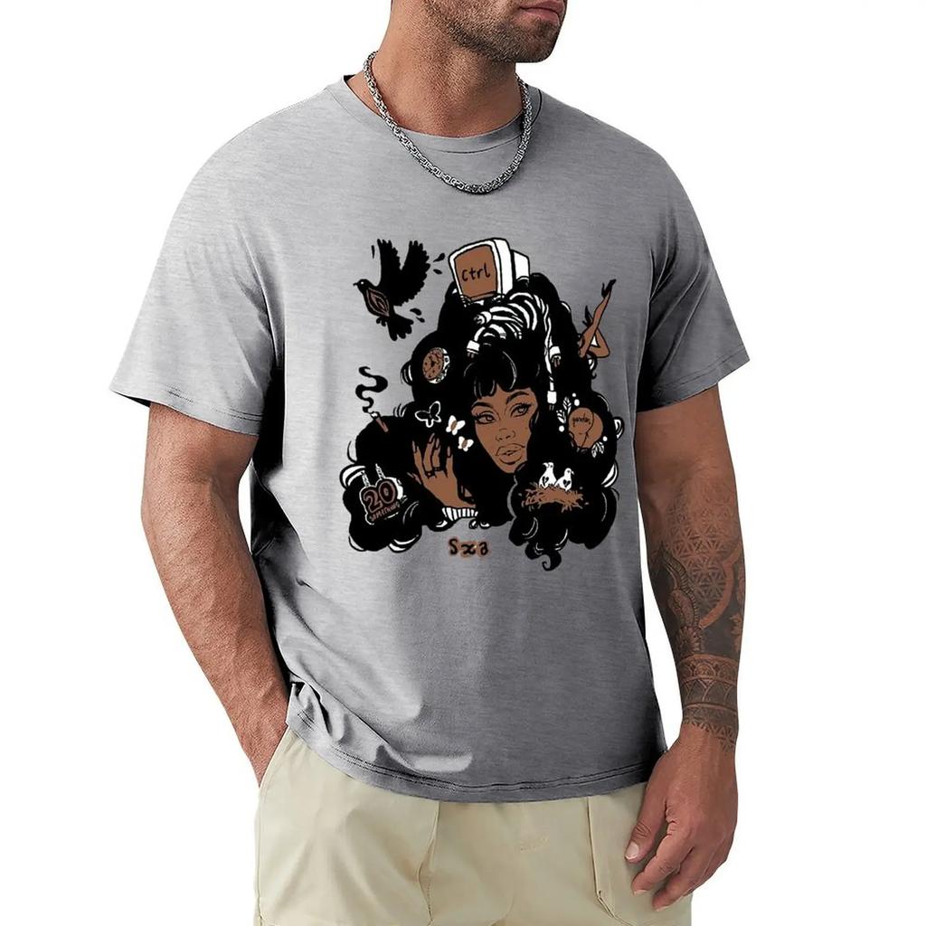 Travis T Shirt Sza Ctrl Alternate Album Art T-Shirt Cute  Tee Shirt Printed Fashion 100 Cotton Mens Short-Sleeve Tshirt