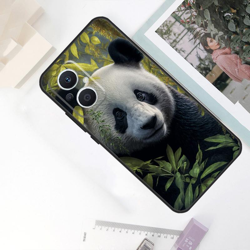 Panda Animal Cute Bear Case For OPPO Reno 11F 4Z 5Z 8T 10 Pro 4 6 7 8 5 Lite OPPO Find X6 Pro X2 X3 X5 Lite Cover
