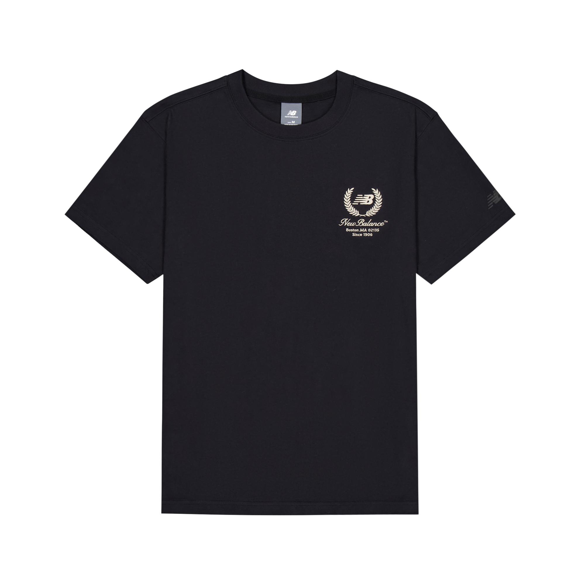 New Balance T Shirts Men s BK Crew Neck MT6141U4-BK 2XL