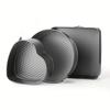 3pcs Carbon Steel Cake Mold Baking Tools Removable Bottom Heart Round Square Cake Embryo Mold Set Leakproof Non-Stick
