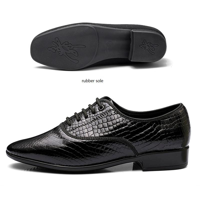 Breathable Tango Dance Shoes Men Latin Dance Shoes Snakeskin Sneakers Leather Jazz Modern Ballroom Dancing Sports Shoes Man