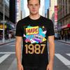 Made In 1987 39 Years Old Retro Birthday Gift T-shirt Tops Vintage 80s 39th Birthday Cotton T-Shirt Summer Men Clothing