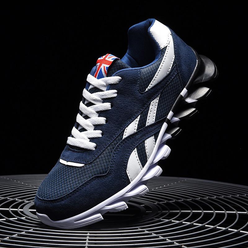 Men Sports Running Shoes Marathon Air Cushion Breathable Lightweight Mens Outdoor Hiking Athletic Nonskid Blade Sneakers Jogging
